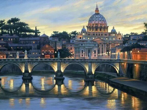 Fine Art by An Evening in Rome