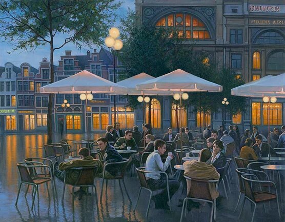 Fine Art by Evening Cafe
