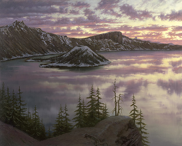 Fine Art by Sunset at Crater Lake