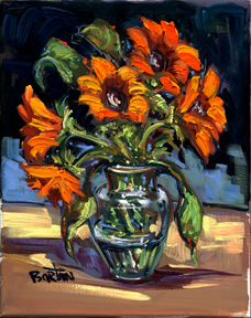 Fine Art by Sunflower Bouquet
