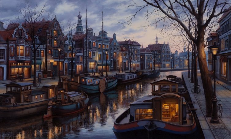 Fine Art by Canal Life by Evgeny Lushpin
