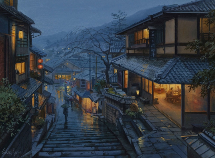 Fine Art by Old Kyoto by Evgeny Lushpin