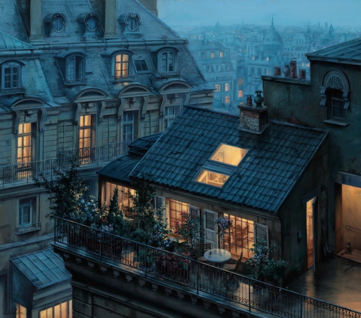 Fine Art by Rooftop Hideout by Evgeny Lushpin