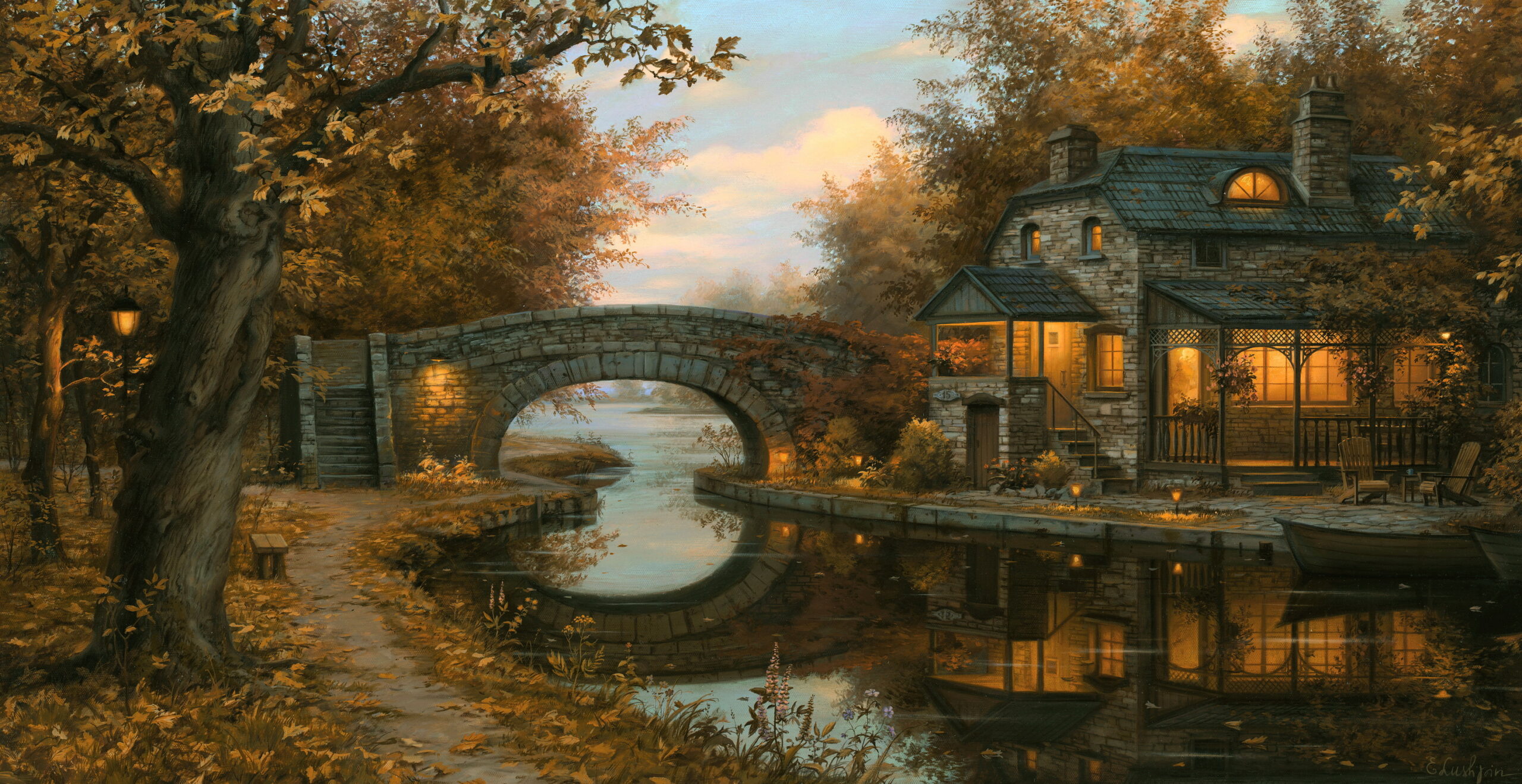 Fine Art by Tranquility by Evgeny Lushpin